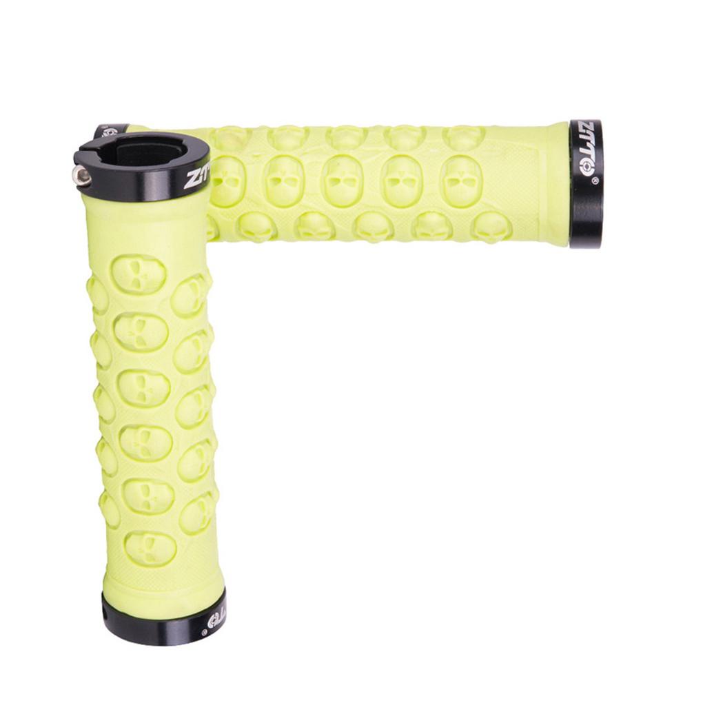 1 Cặp Vỏ Bọc Tay Lái Xe Đạp Leo Núi Bằng Hợp Kim Nhôm &amp; Cao Su Mềm Chống Trượt