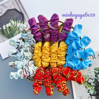 Kẹp tóc phối vải lụa dễ thương