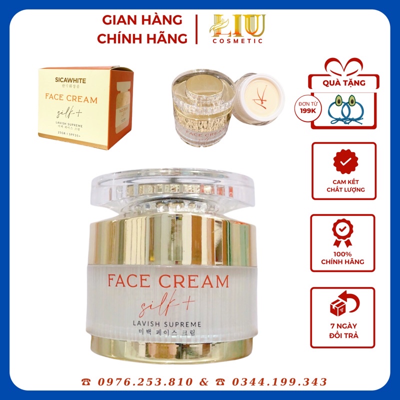 Face silk, kem face Lụa sica white dưỡng da cao cấp (tặng kèm quà)