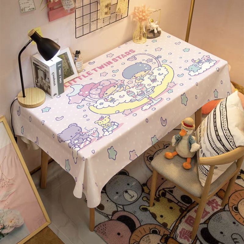 Khăn Trải Bàn Chống Bụi Họa Tiết Hoạt Hình Dễ Thương