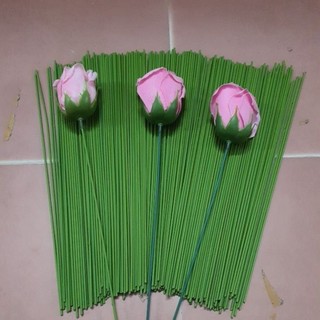 Que Kẽm Làm Hoa 40cm - Kẽm làm cành hoa, phụ kiện làm hoa len sợi đan móc, phụ kiện thủ công