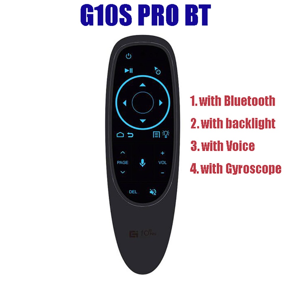G10S PRO BT Air Mouse 2.4G Con quay hồi chuyển không dây BT5.0 Điều khiển từ xa bằng giọng nói cho h