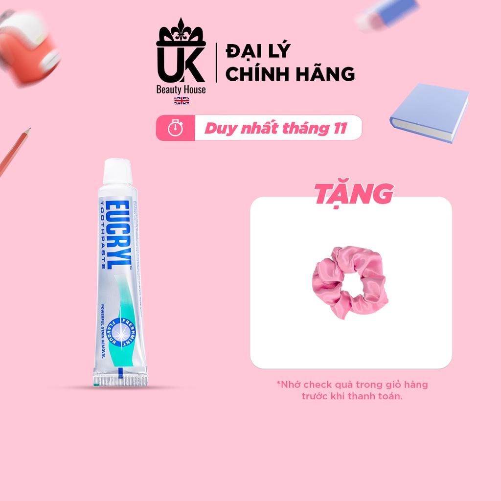 Kem đánh răng EUCRYL trắng sáng 62g