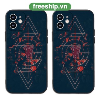 Ốp iphone cạnh vuông Bóng đá Quỷ đỏ bảo vệ cam 6/6splus/7/7plus/8/8plus/x/xr/xs/11/12/13/14/pro/max/plus/promax