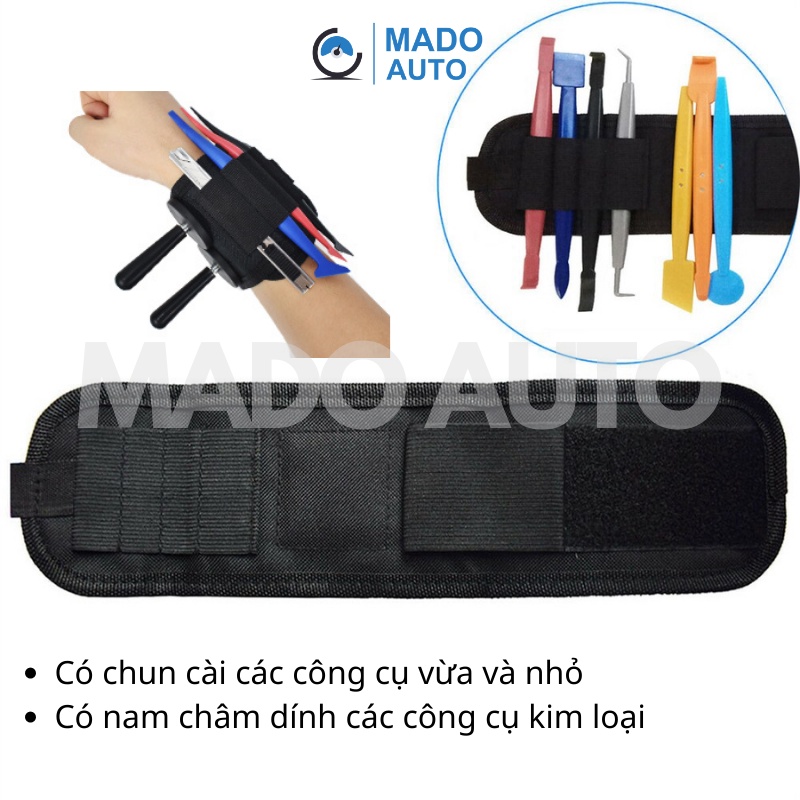 Băng quấn tay CÓ NAM CHÂM giữ dụng cụ làm Decal ô tô MADO AUTO PK36