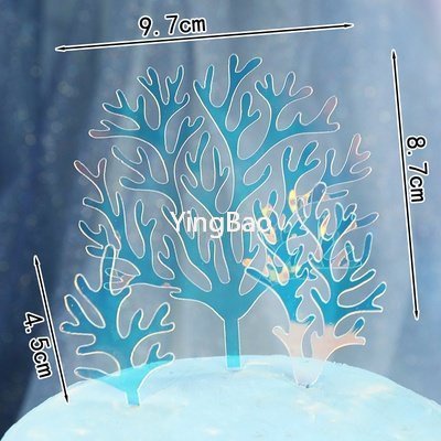 Topper Trang Trí Bánh Kem Hình Đuôi Nàng Tiên Cá