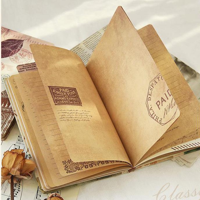 Sổ tay bìa cứng  a5 - Sổ nhật kí phong cách cổ điển vintage
