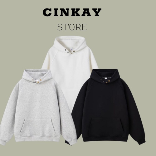 Áo hoodie, Áo nỉ Trơn cực hót form rộng , hàng chuẩn chính hàng , dày dặn , tag mác chất lượng CINKAY_STORE