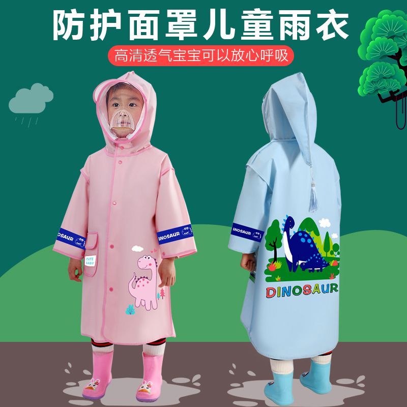 Hàng Mới Về Mới Áo Mưa Dáng Dài Có Mặt Nạ Thời Trang Cho Bé