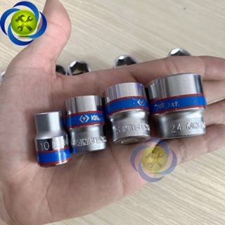 ĐỦ SIZE Tuýp 3 8 KINGTONY 3335 loại ngắn 6 cạnh màu trắng dài 27mm