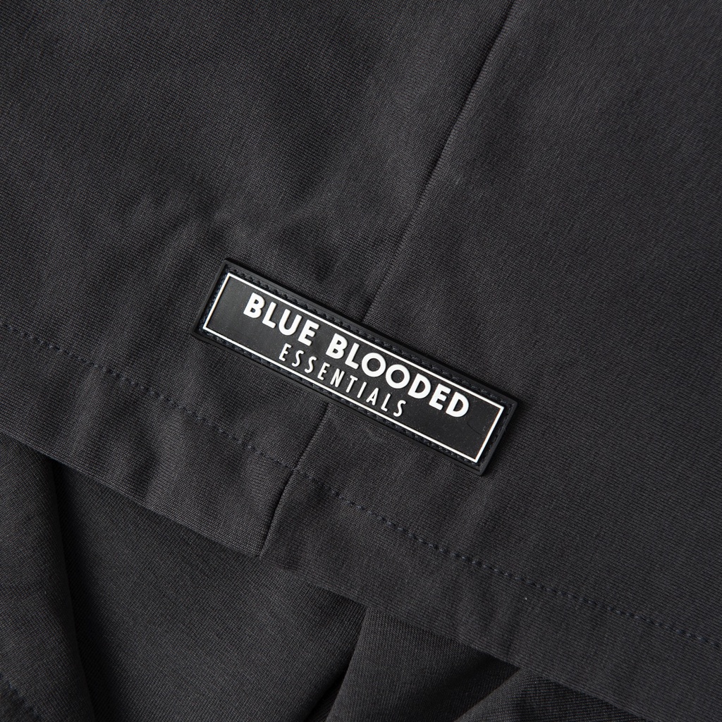 Áo nỉ da cá Hoodie Unisex dáng Basic form rộng nam nữ kiểu Essentials màu Xám chì Local brand Blue Blooded