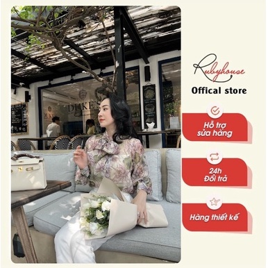 ÁO TƠ HOA XANH TIỂU THƯ RUBY - SP001059