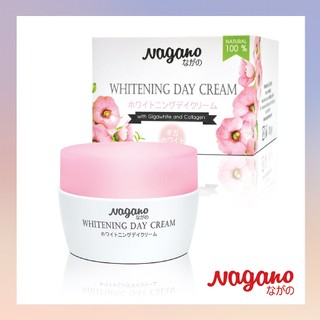 Kem làm trắng da ban ngày với gigawhite và collagen (WHITENING DAY CREAM) Nagano Japan 30g