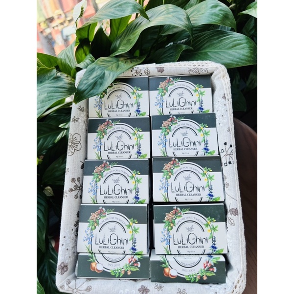 Herbal Cleanser Lulighini - Xà bông rửa mặt giảm mụn