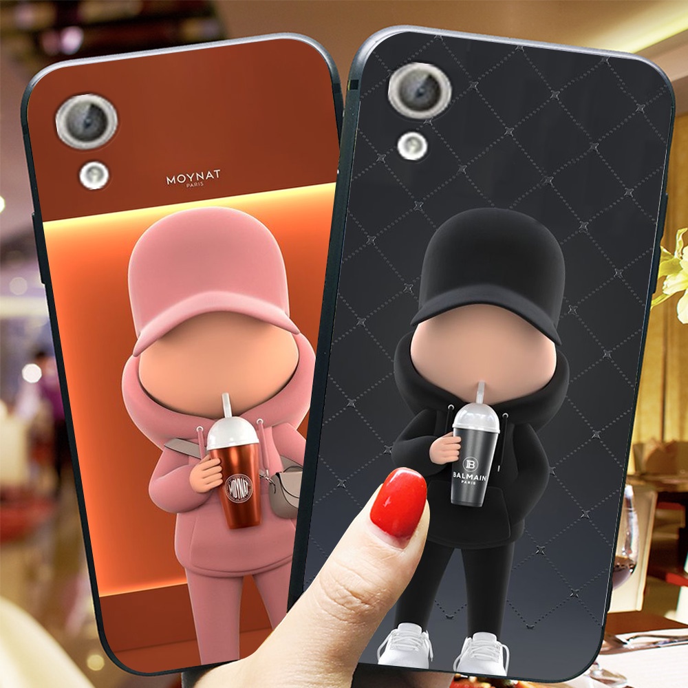 Ốp lưng điện thoại huawei y6ii trà sữa thời trang baleciaga