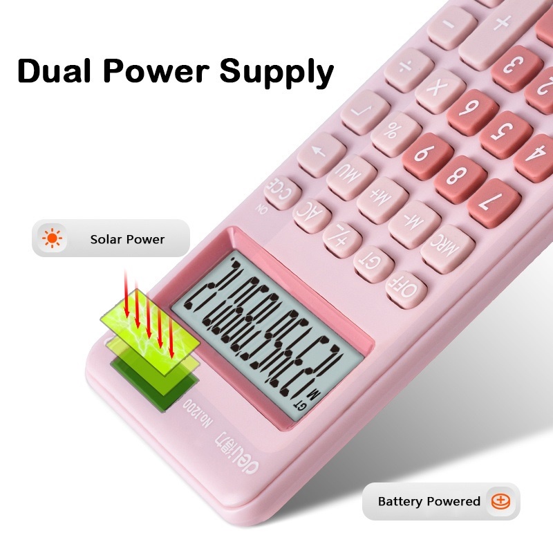 Máy Tính Xách Tay 12 Bit Màu Sắc Macaron Dành Cho Văn Phòng Trường Học