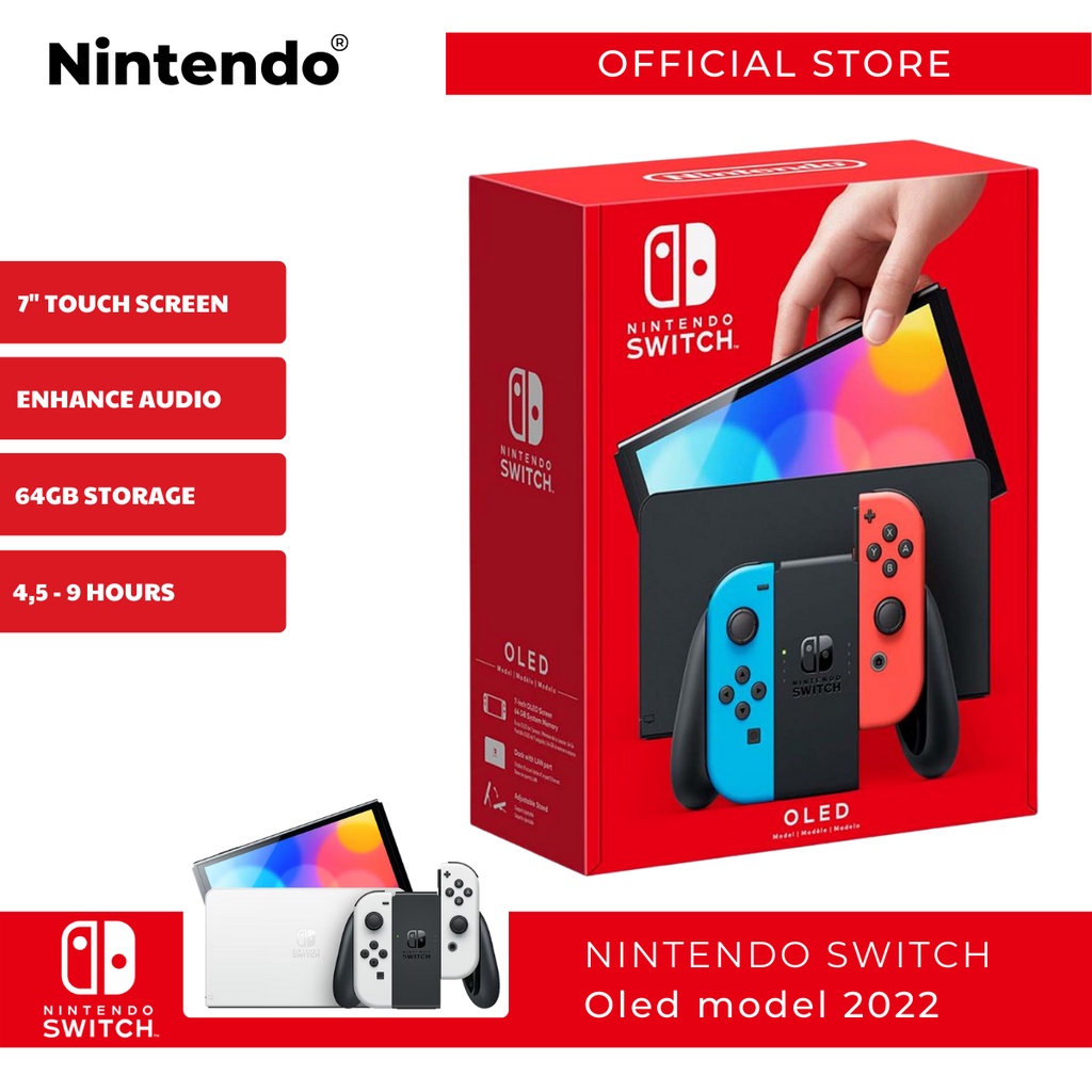 Máy Nintendo Switch Oled Model 2022 màn hình OLED 7inch giá rẻ 2 màu Neon/White bảo hành chính hãng tại Hà Nội và HCM
