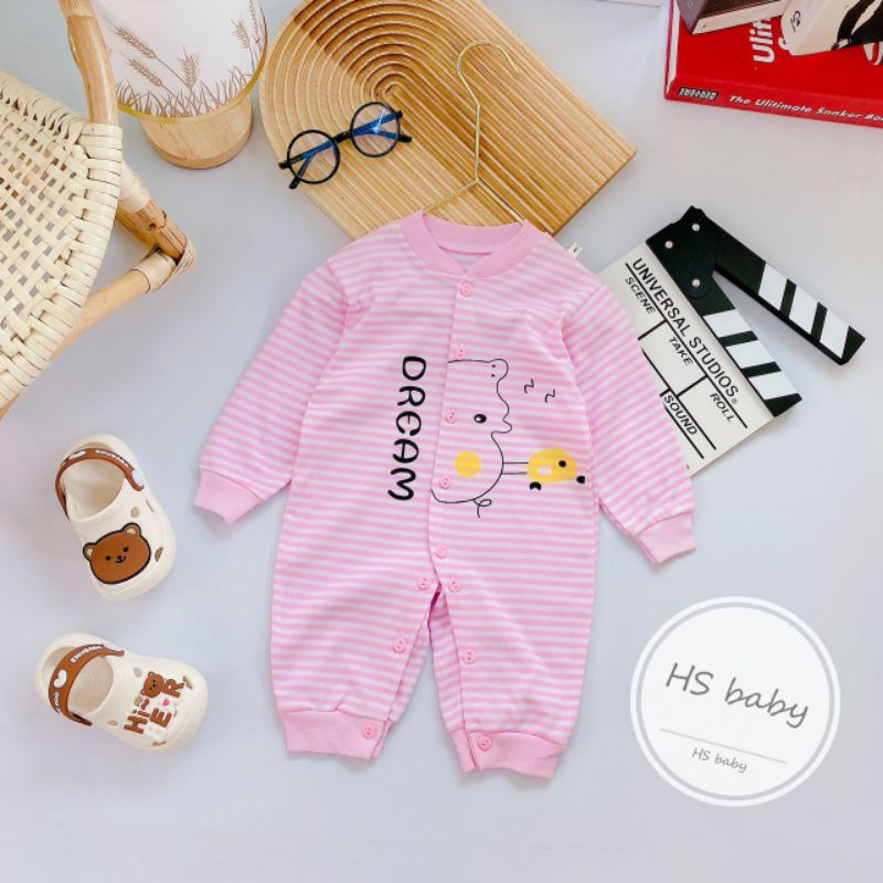Bộ body cotton nỉ cho bé yeu