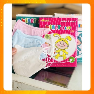 Khẩu trang 3d cho bé winer kids - hộp 10 cái