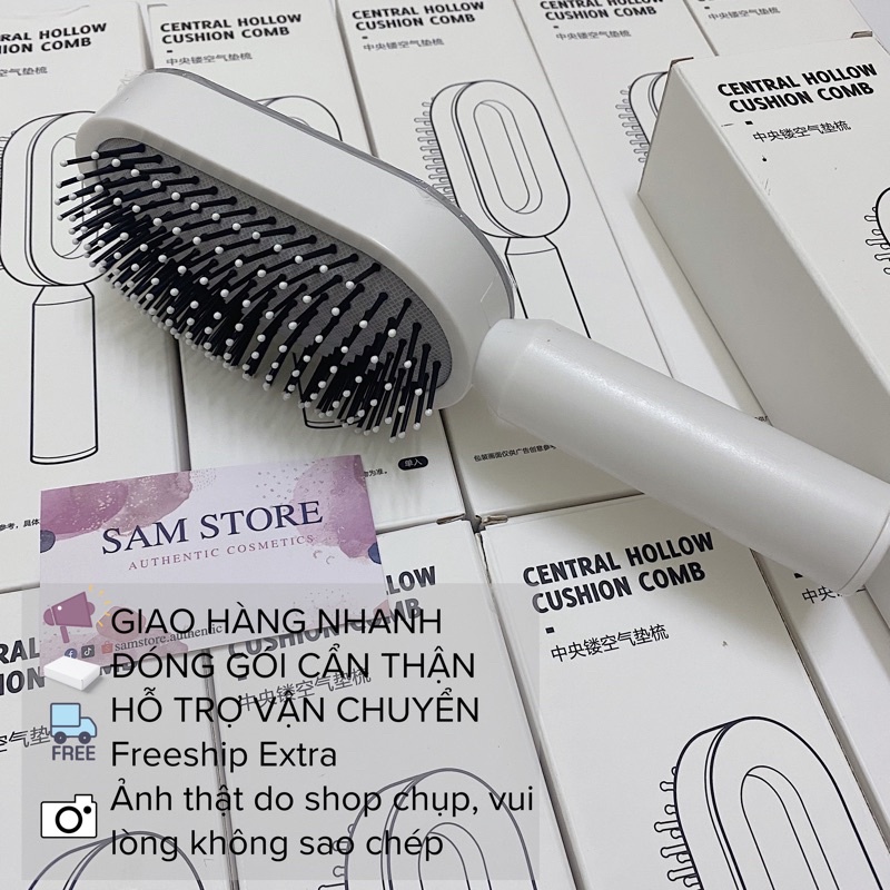 Lược chải mượt gỡ rối tóc bản cao cấp có đệm massa