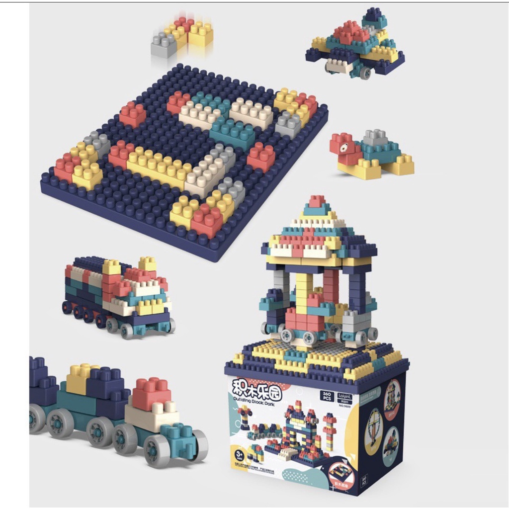 Bộ Đồ chơi xếp hình 520 chi tiết phát triển trí tuệ cho bé