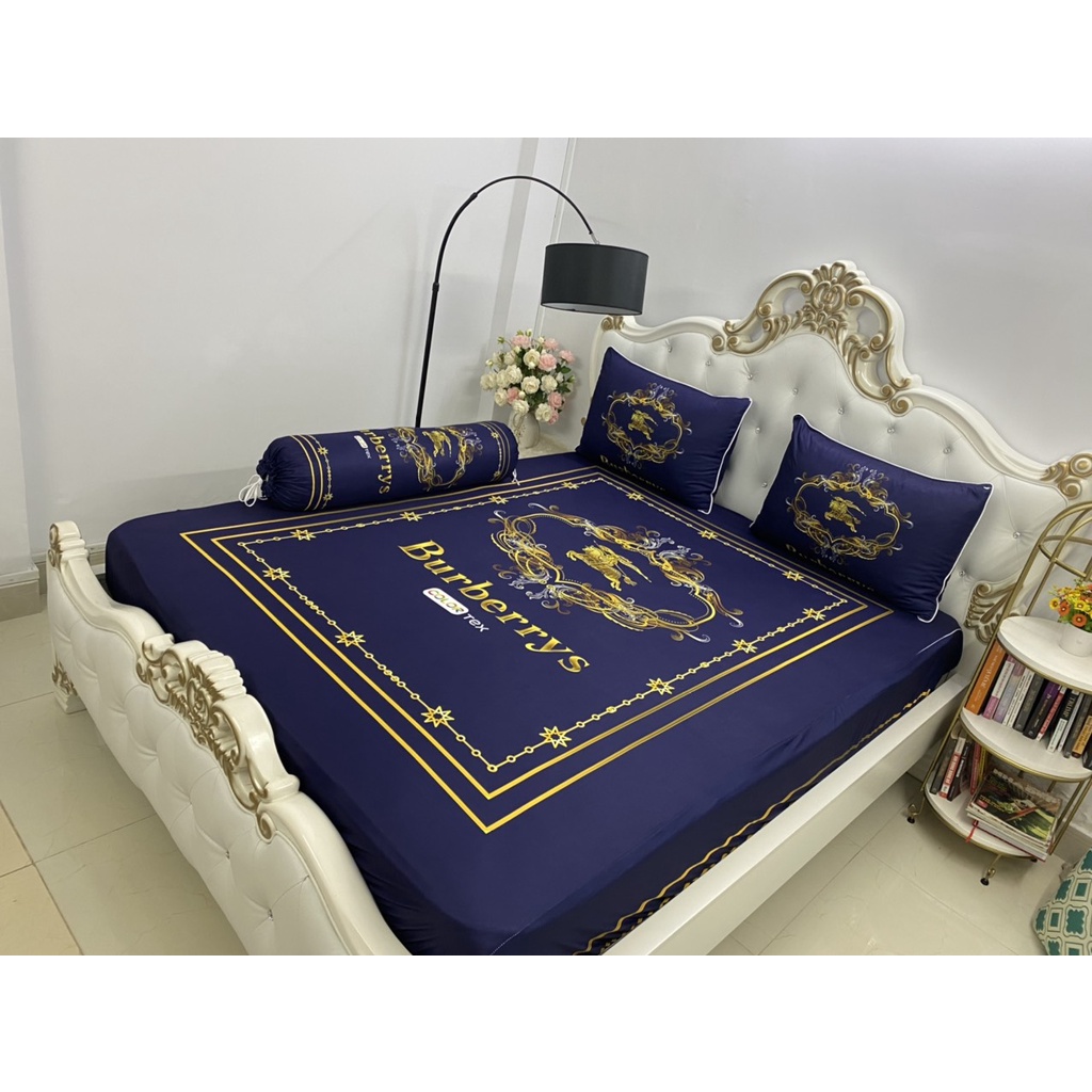 Bộ Drap+áo gối { 4 món} thun Ý 5D Cao Cấp , mát lạnh, thấm hút tốt... đủ size.
