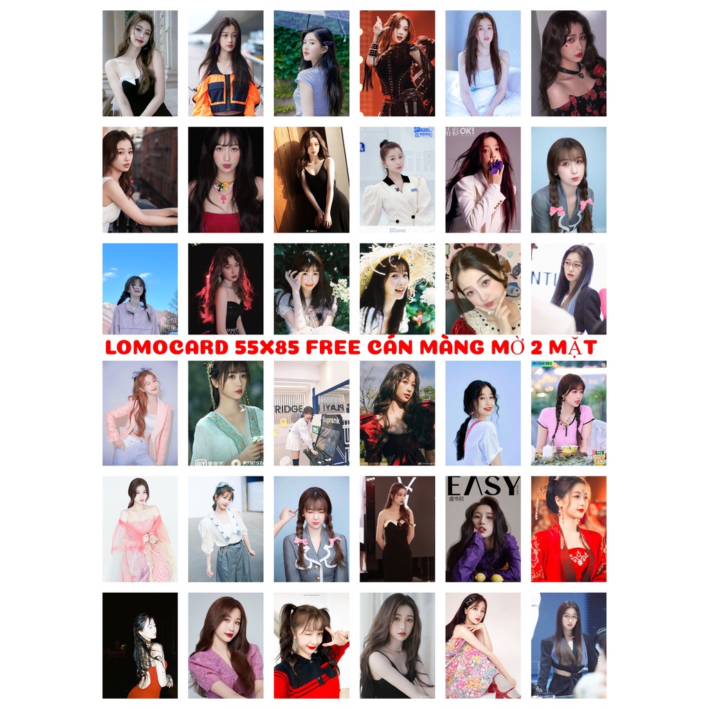 Lomo card 1 mặt 36 ảnh Ngu Thư Hân