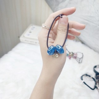 Dây cột tóc đinh charm phong cách Hàn Quốc