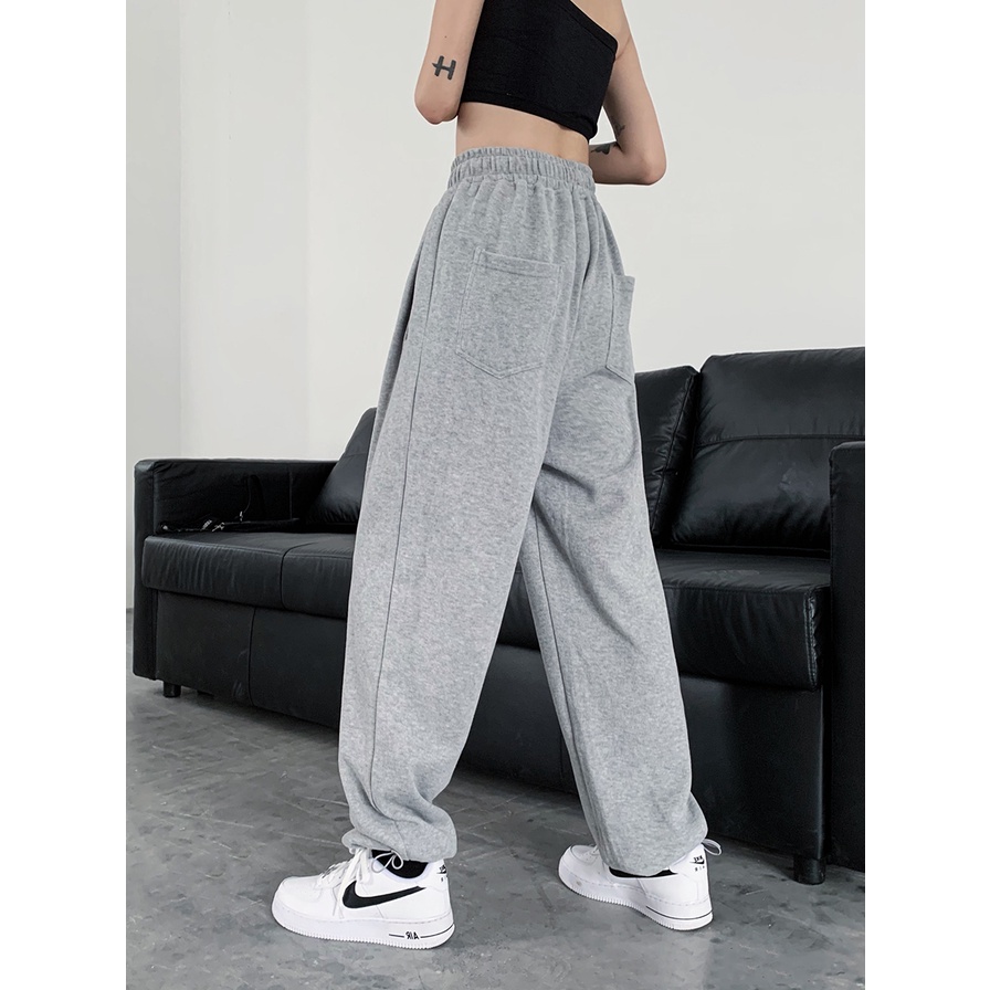 NRVP Quần Thể Thao Dài Dáng Rộng Phong Cách Thời Trang Hàn Quốc