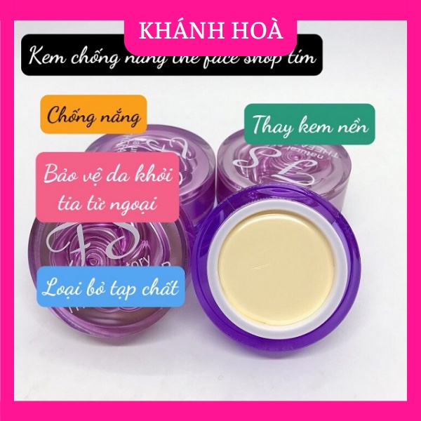 Kem làm sạch nám, tàn nhang The Face Shop tím Hàn Quốc