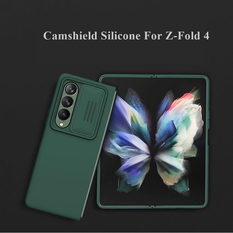 Ốp Lưng Samsung Z Fold 4 5G, Z Fold 3 Hiệu Nillkin CamShield Silky Silicone Case chống banr trượt bảo vệ camera cao cấp