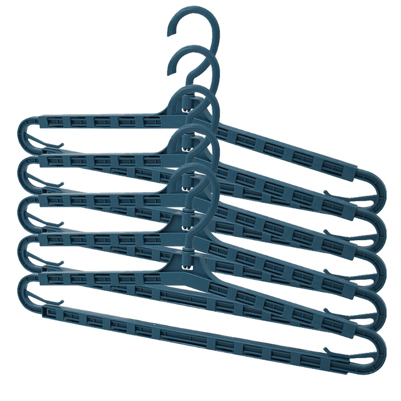 Set 5 Móc Treo Quần Áo Đa Năng Chống Trượt Tiết Kiệm Không Gian
