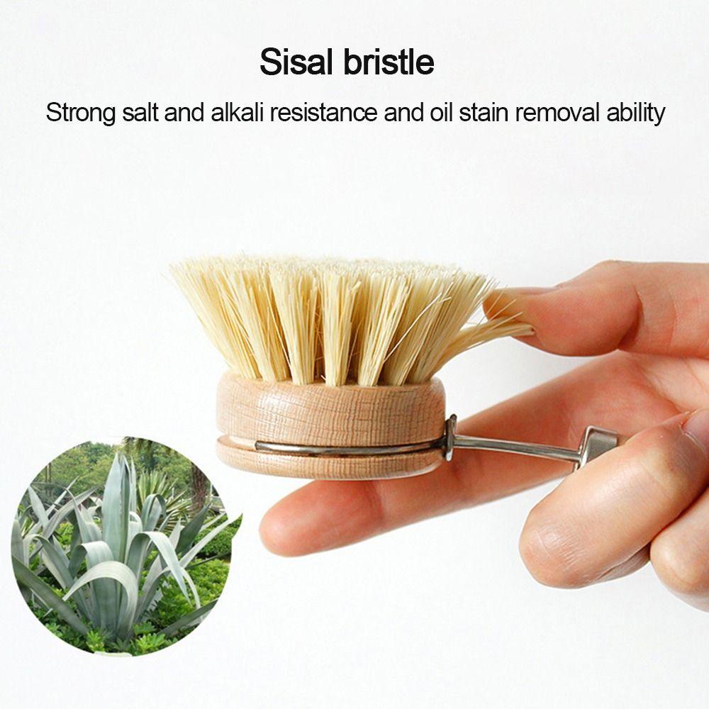 BTLIMER Cọ Rửa Chén Dĩa Bằng Gỗ Có Móc Treo Tiện Dụng Cho Nhà Bếp