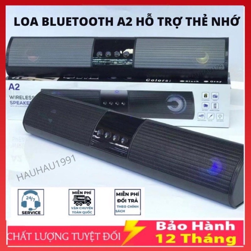 Loa Bluetooth Mini A2 Nghe Nhạc Cực Hay Âm Bass Cực Đã Hỗ Trợ Thẻ Nhớ Bảo Hành 12 Tháng