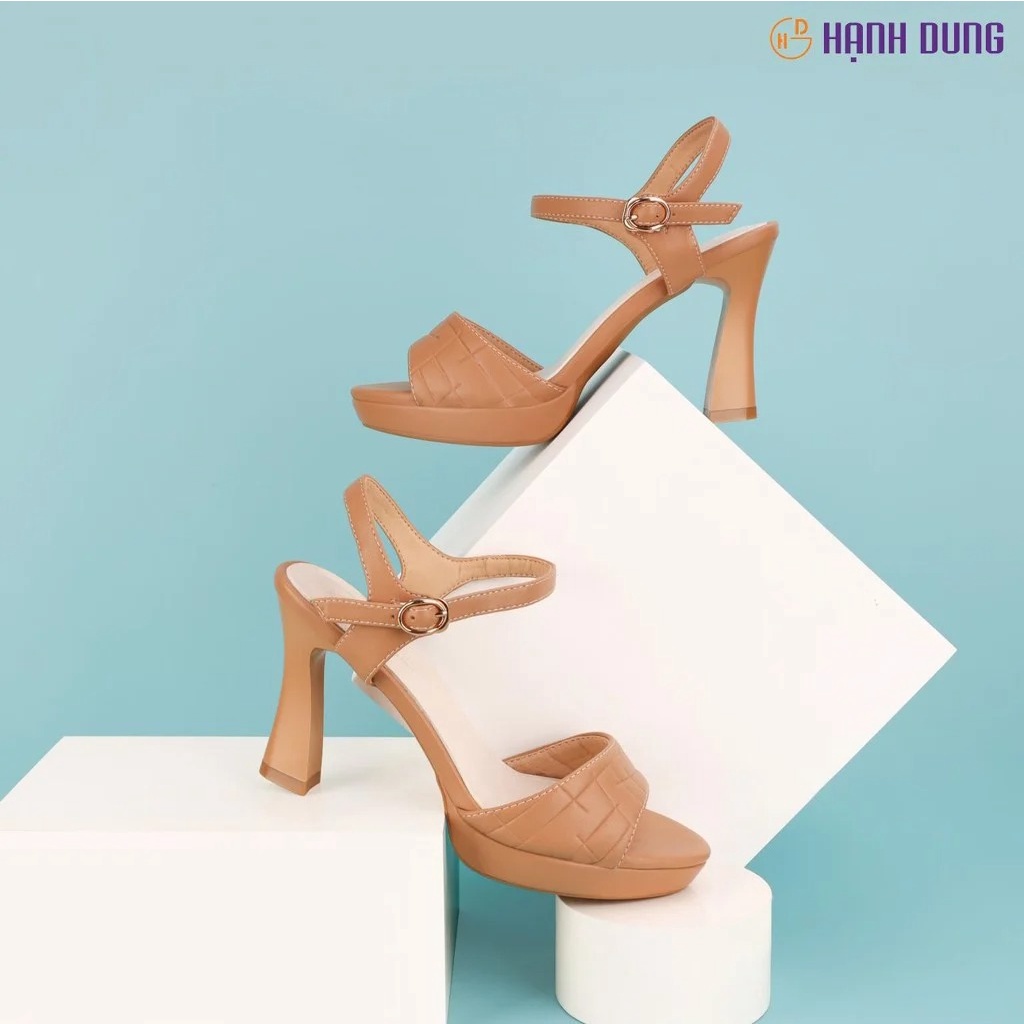 Giày Sandal Cao Gót Hạnh Dung HD27151BI ( Màu Kem - Đen - Nâu - Trắng )