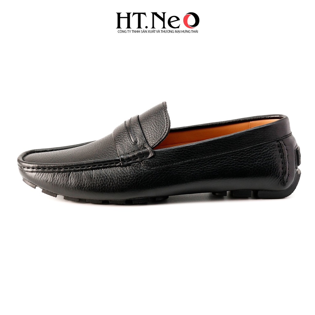Giày lười da bò HT.NEO Thiết kế từ da nguyên miếng mềm mại, thời trang siêu sành điệu kết hợp cùng nơ dây GM138