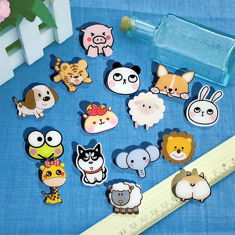 Ghim Cài Áo Hình Động Vật Trái Cây Hoạt Hình Dễ Thương