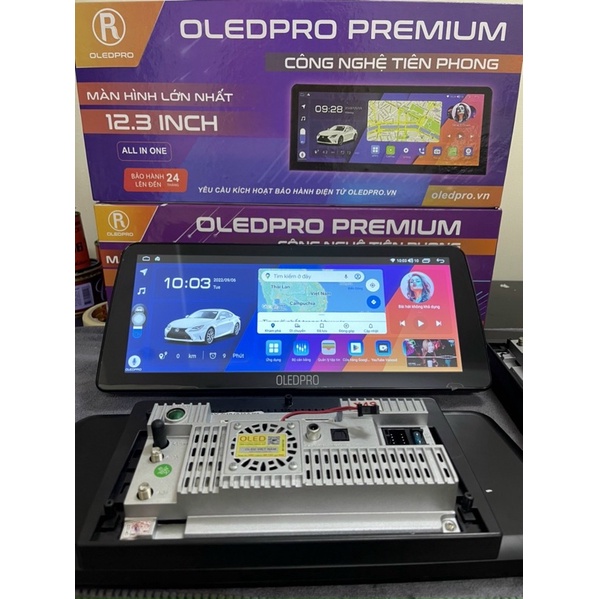 Màn Hình DVD Android Ô Tô OLEDPRO Premium 12.3 inch liền cam 360 New 2023 Chính hãng