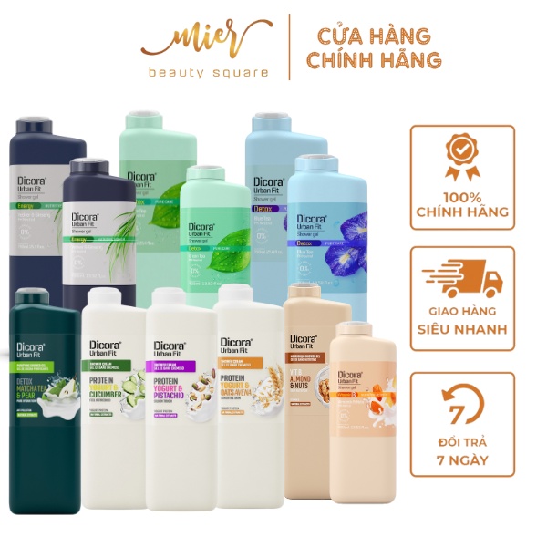 Sữa Tắm Dưỡng Da Dicora Urban Fit Shower Gel Nhập Khẩu Chính Hãng 400ml/ 750ml