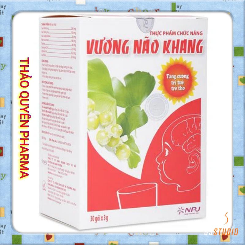 (CHÍNH HÃNG) VƯƠNG NÃO KHANG -giúp tăng cường trí tuệ cho bé Hộp 30 gói - Cốm trí não, giúp bé tập trung, giảm tăng động
