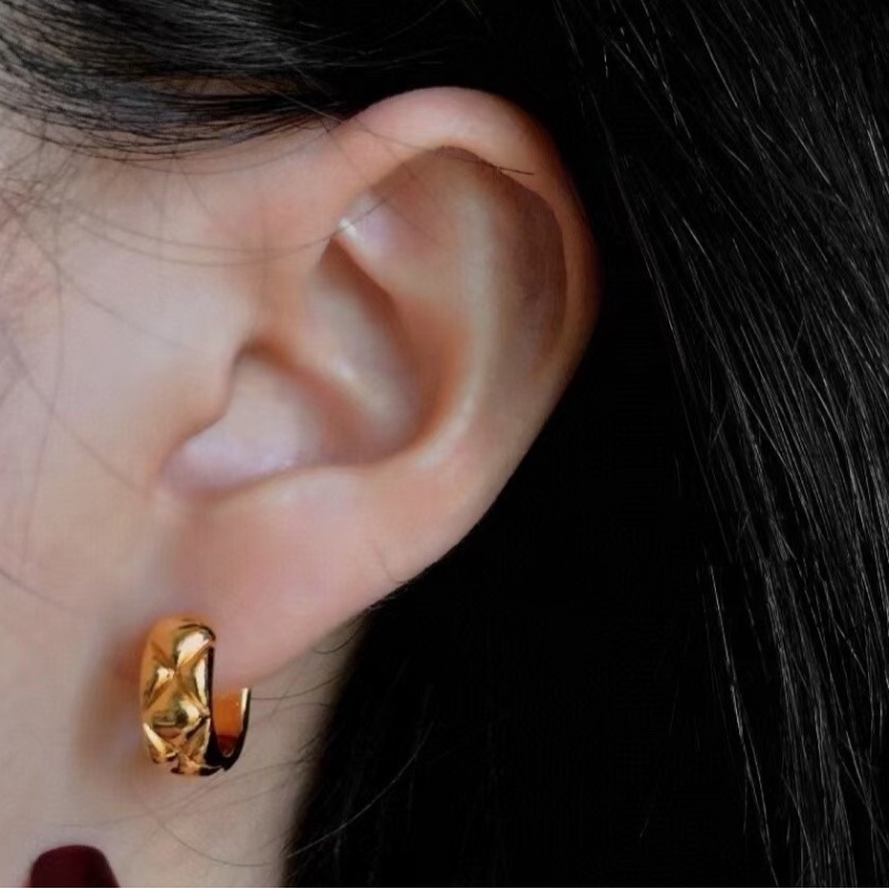 Bông Tai HợP Kim Mạ VàNg HìNh TròN KiểU DáNg Cổ ĐiểN