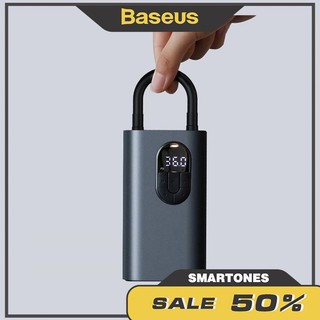 Máy bơm lốp di động Baseus cảm biến tự động nhận diện áp suất lốp cho xe ô tô xe máy xe đạp.