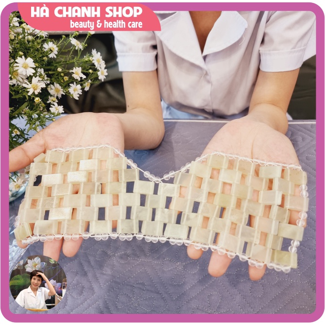 Mặt Nạ Mắt Đá Lạnh Authentique Jade Thư Giãn Chườm Nóng Lạnh Vùng Mắt Đẹp Hết Thâm Đau Mỏi Mắt