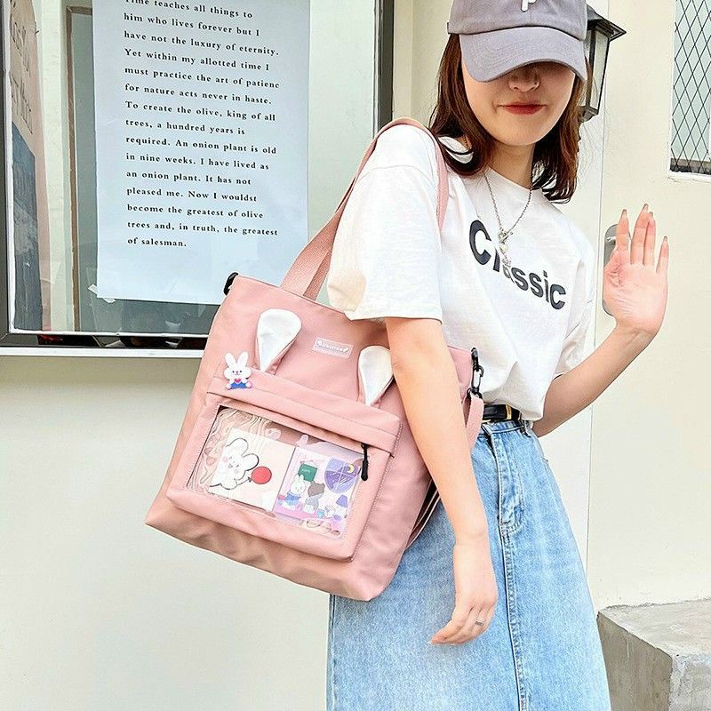 Túi tote vải bố - túi đeo chéo, đeo vai phong cách Hàn Quốc