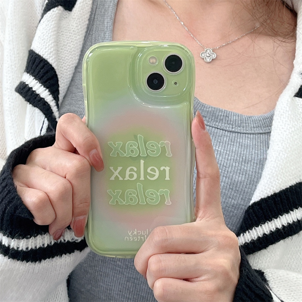 Ốp Điện Thoại Tpu Silicon Chống Sốc Màu Xanh Lá Đơn Giản Bảo Vệ Ống Kính Máy Ảnh Cho iPhone 14 12 13 11 Pro Max Plus