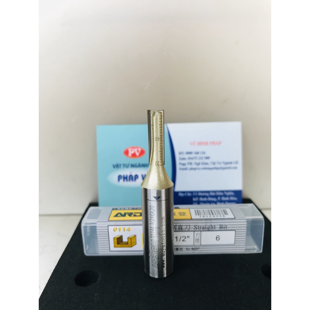 Mũi Phay Gỗ Thẳng Arden Đài Loan, mũi soi gỗ Cao Cấp, dao phay  arden 0114