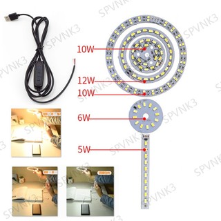 Chip đèn led hạt tròn smd 5730 5w 10w 30w dc 5v ánh sáng trắng ấm diy