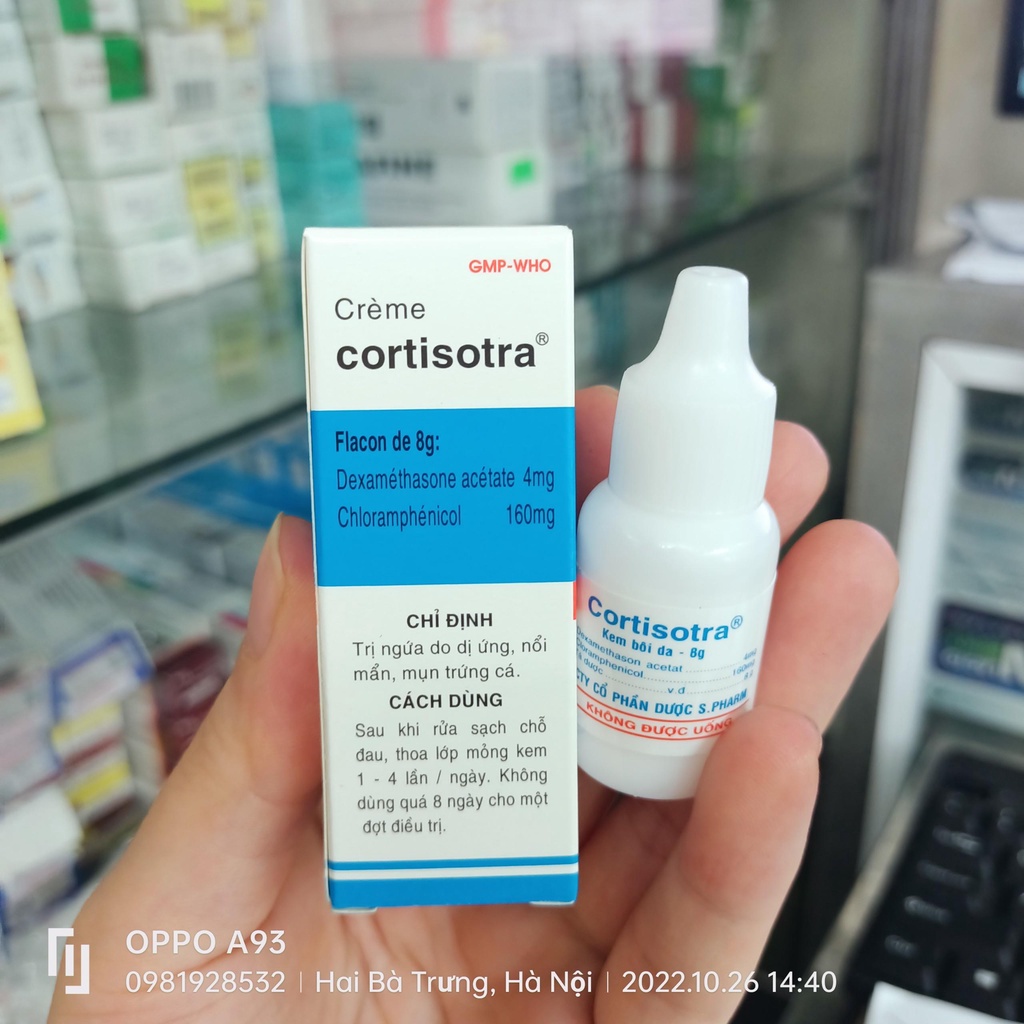 Cortisotra Lọ 8G Kem Bôi Da
