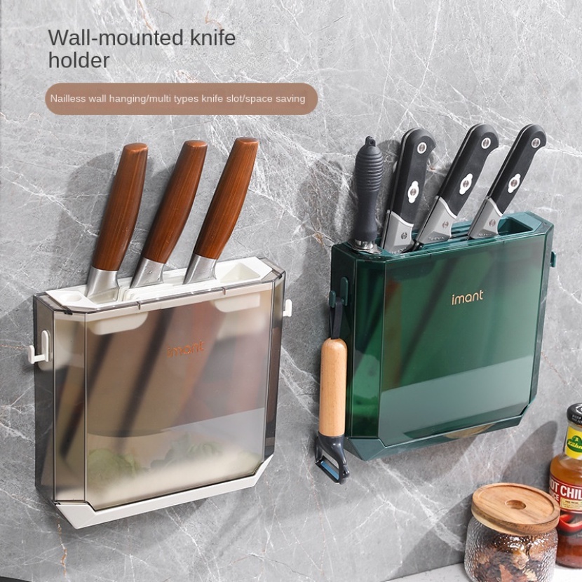 Giá đựng đồ Đựng Dao/Giá Đỡ Dao Gắn Tường Siêu Mỏng Trong Suốt Tiện Dụng Cho Nhà Bếp/Dao Cắt Treo Tường