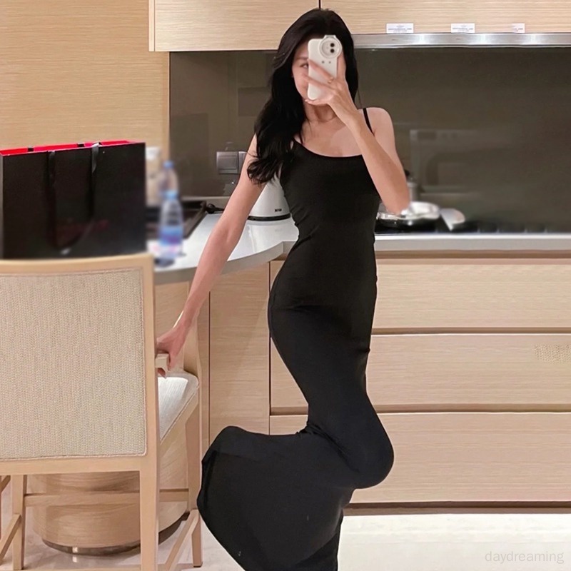 Đầm Hai Dây Dáng Dài Màu Sắc Thời Trang Quyến Rũ Cho Nữ